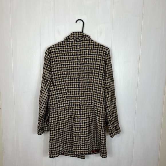 Vintage Wool Houndstooth Double Breasted Blazer Sz M - Picture 13 of 13
